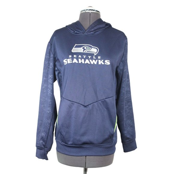 NFL Team Apparel Seattle Seahawks‎ youth fleece hoodie sweatshirt L - Picture 1 of 16